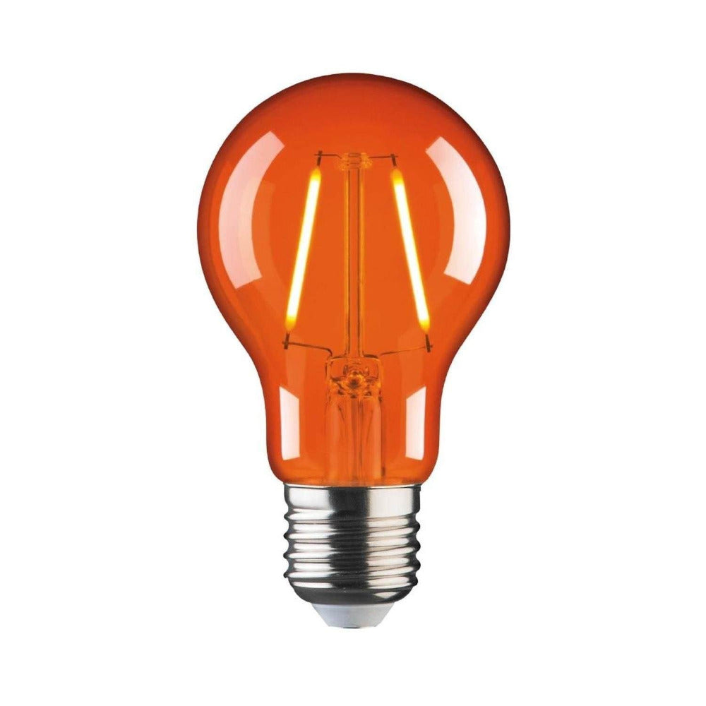 Buy LED Globes Australia A60 LED Globe ES 240V 2W Orange - MGL288O