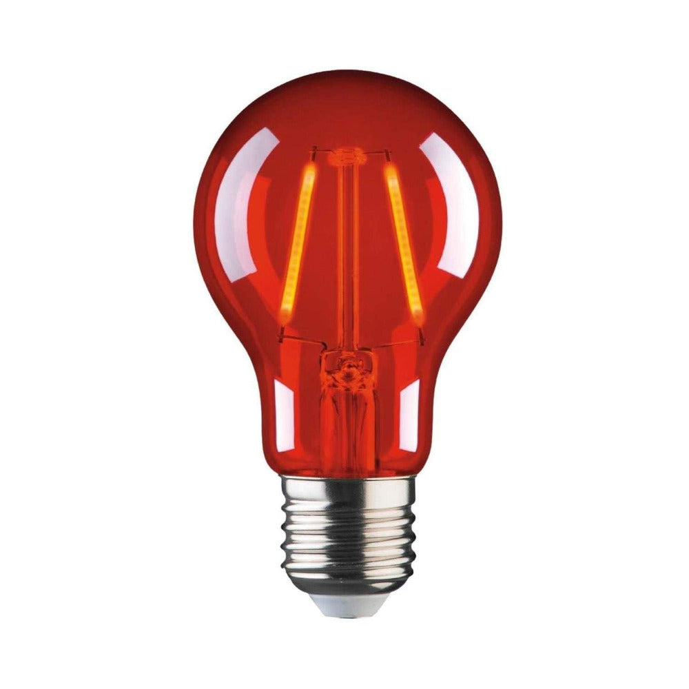 A60 LED Globe ES 240V 2W Red - MGL288R