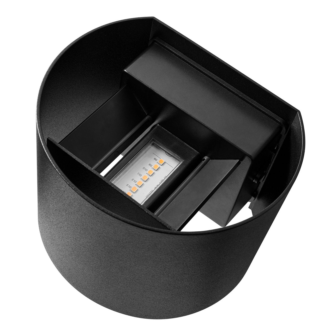 Milda Curved LED Wall Light Black - 2418351003