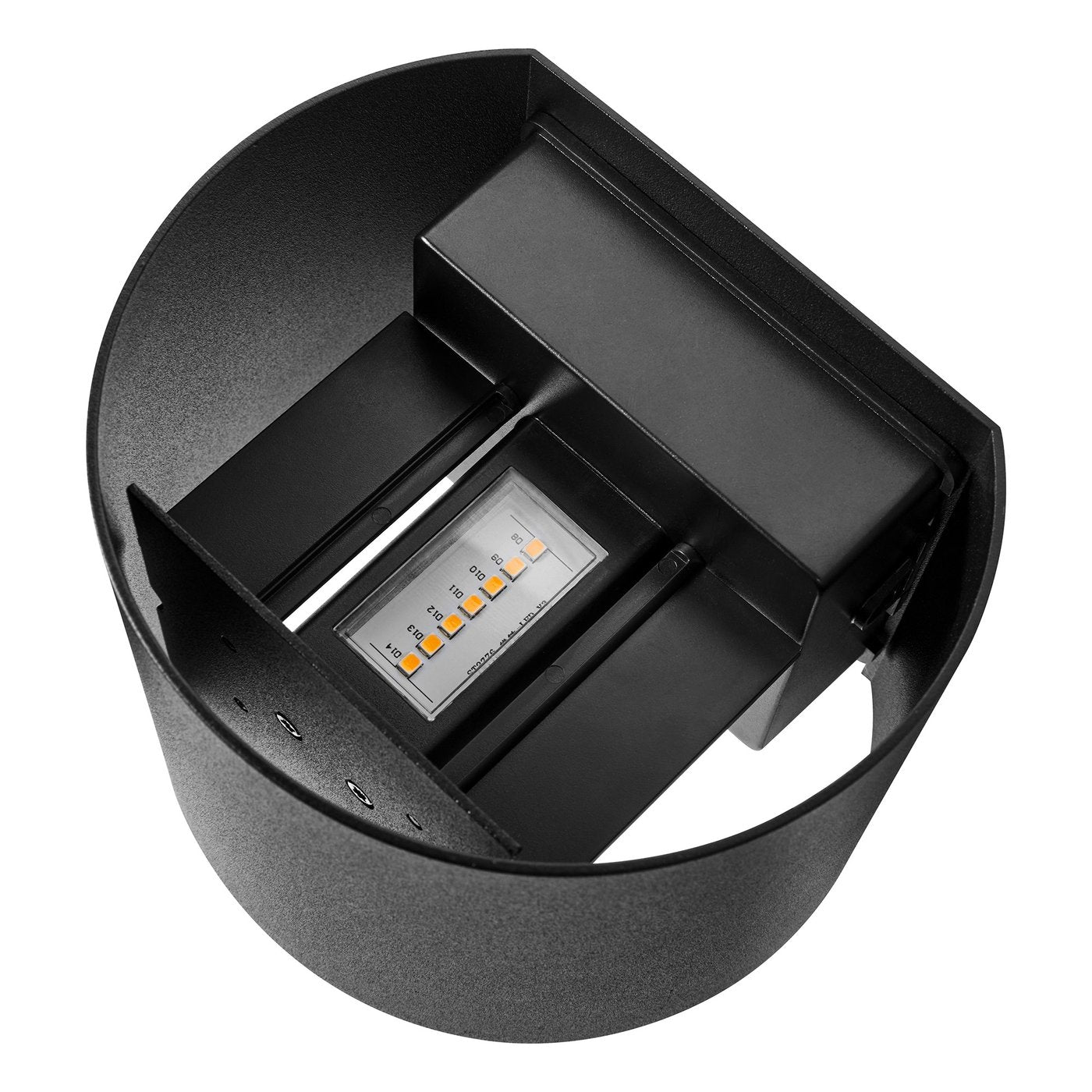 Milda Curved LED Wall Light Black - 2418351003