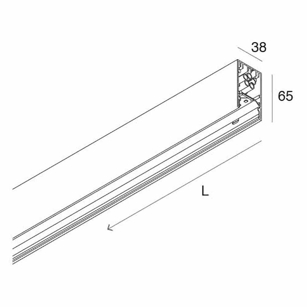 Buy LED Linear Lights Australia LED Linear Light White Aluminium 4000K - NLM103503-WH