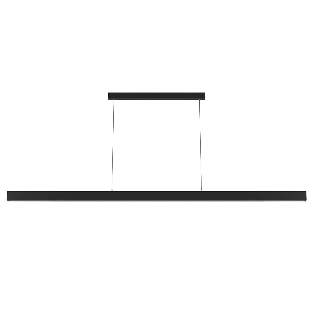 Navaro2 LED Pendant Light 60W TRI Colour Black & Opal - NAVARO2 PE240-BK
