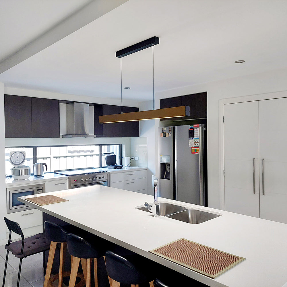 Buy LED Pendants Australia Navaro Smart Tri-Colour LED Pendant Gold 1200mm - NAVARO PE120-GDB