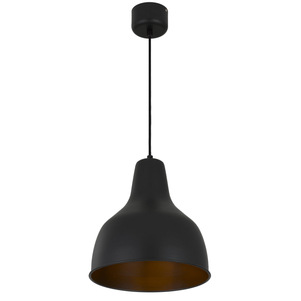 Buy Pendant Lights Australia Nesby Pendant Light W300mm Black / Satin - NESBY PE30-BK