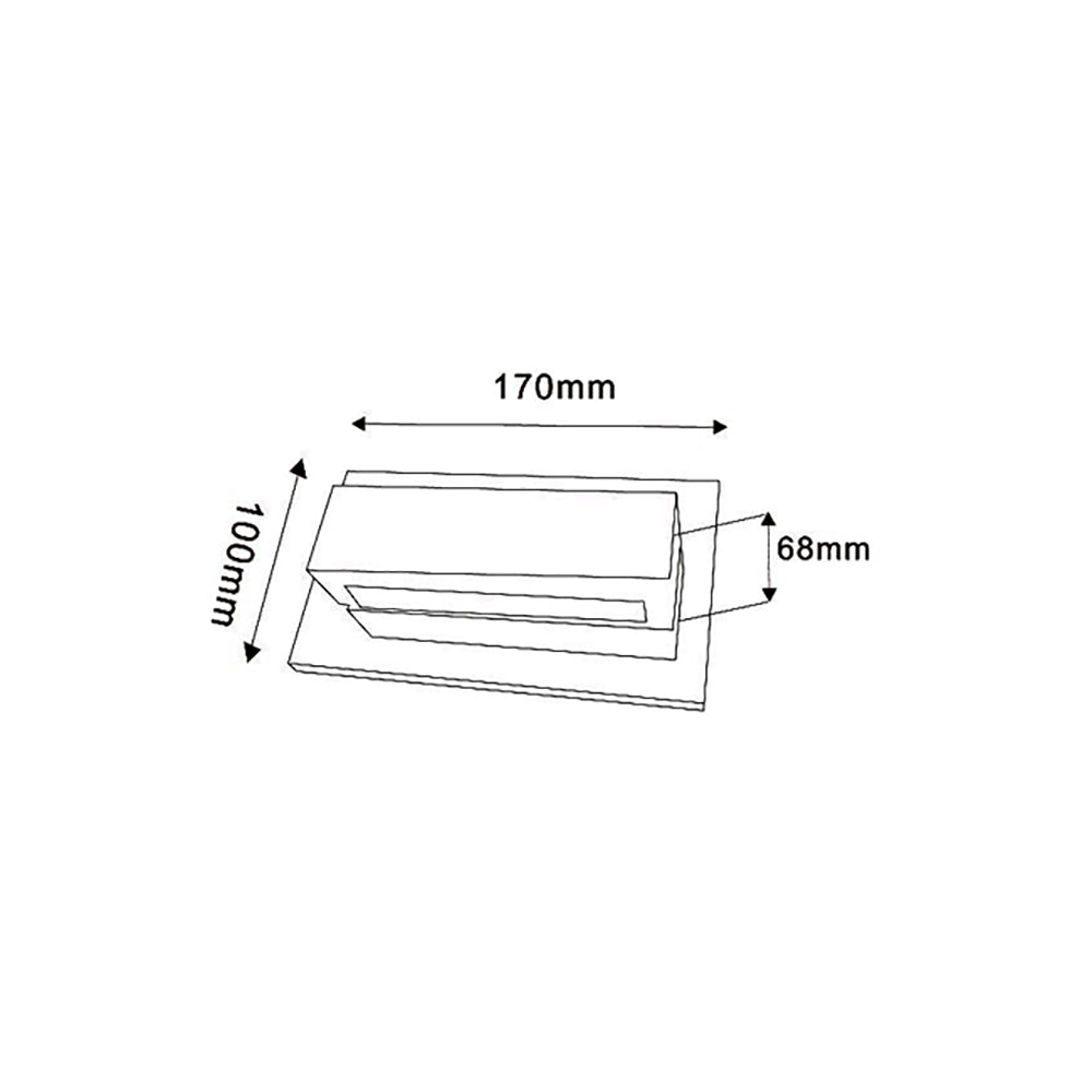 Buy Wall Sconce Australia CITY NEW YORK LED Interior Surface Mounted Wall Light 6W 3000K - NEW YORKG2