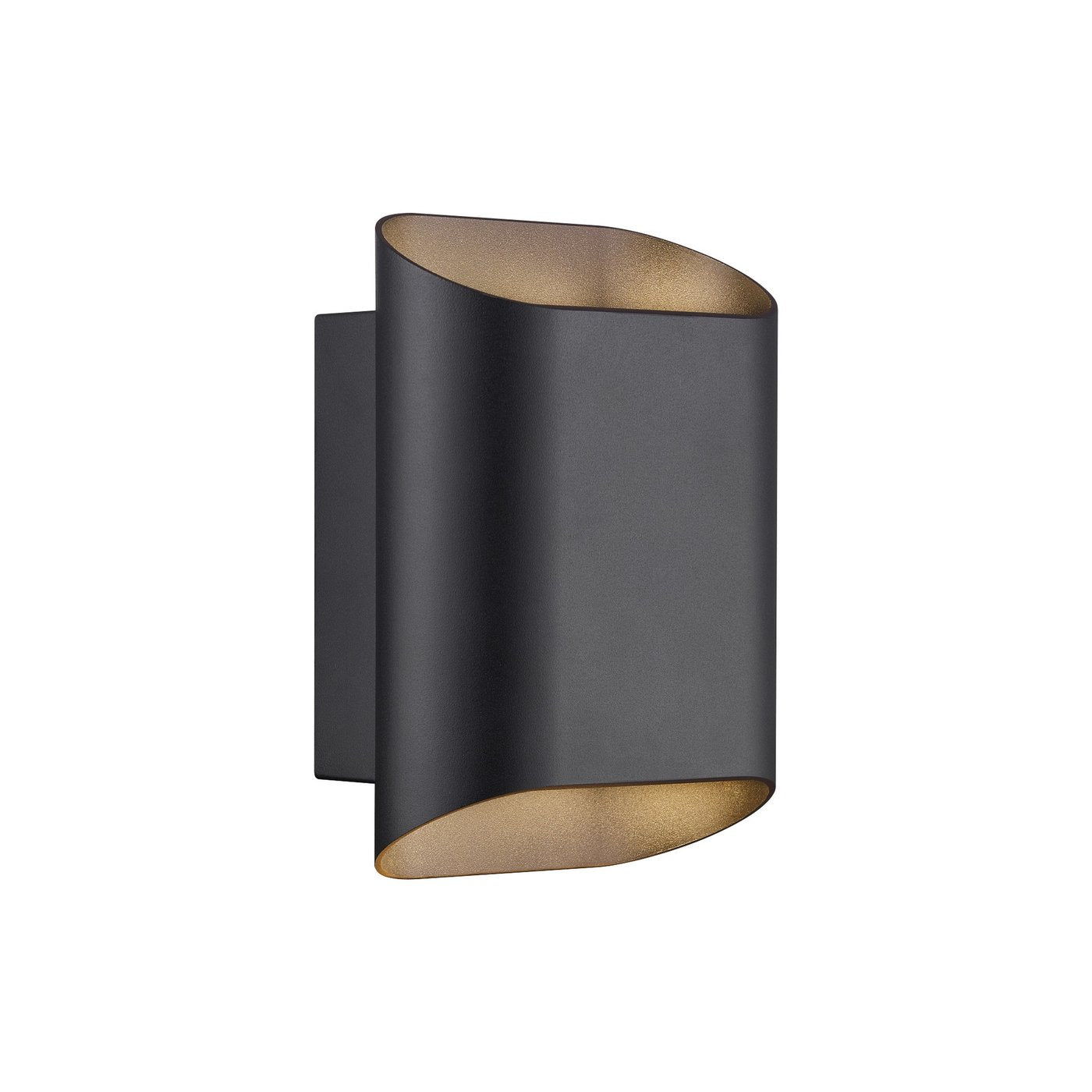 Nico Round Up & Down Wall Light Black - 2618191003
