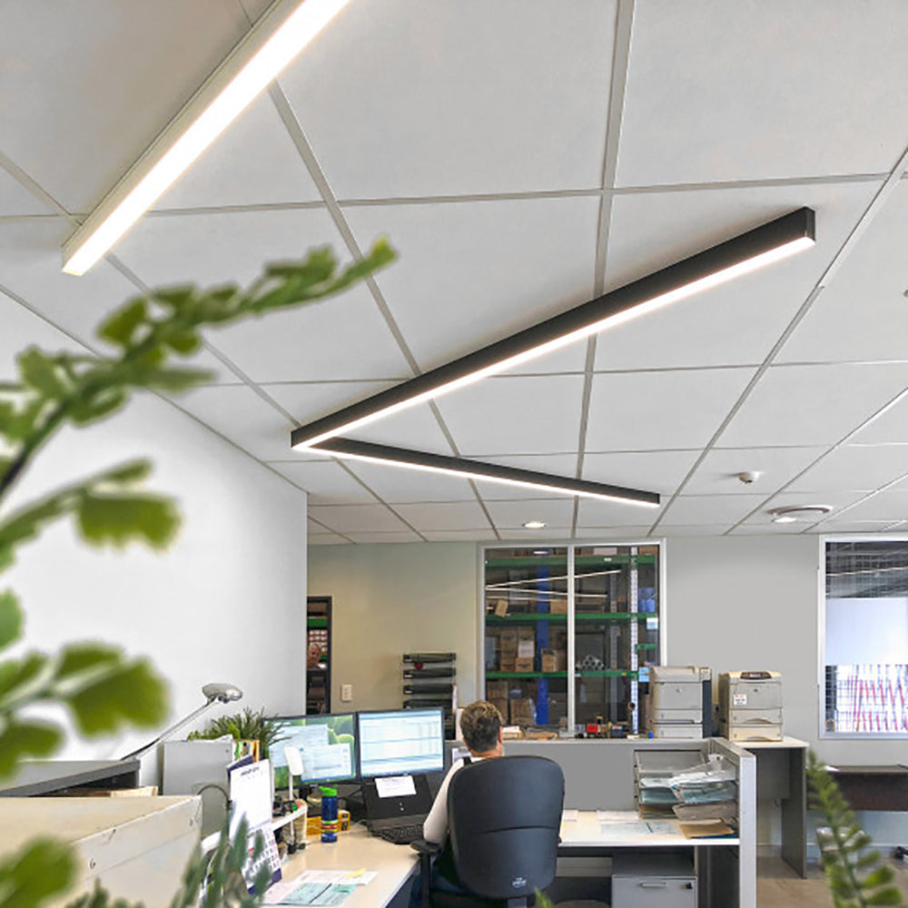 Buy LED Linear Lights Australia Corner LED Linear Light Black Aluminium 4000K - NLM103512-BL