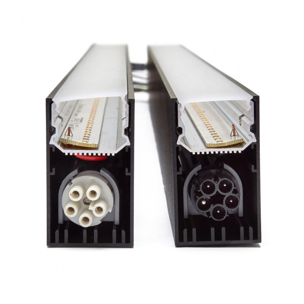 Buy LED Linear Lights Australia Corner LED Linear Light Black Aluminium 4000K - NLM103512-BL