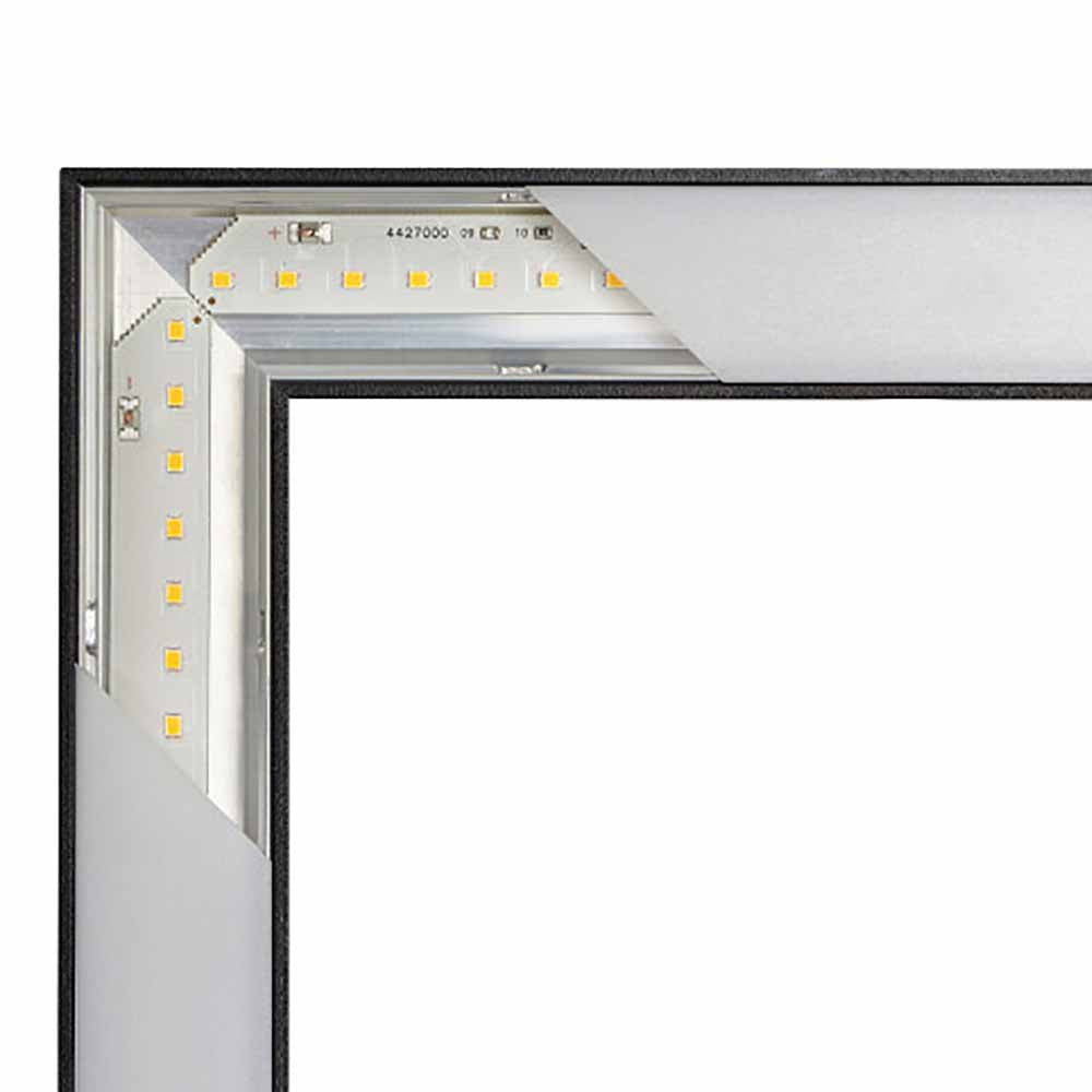 Buy LED Linear Lights Australia Corner LED Linear Light Black Aluminium 4000K - NLM103512-BL