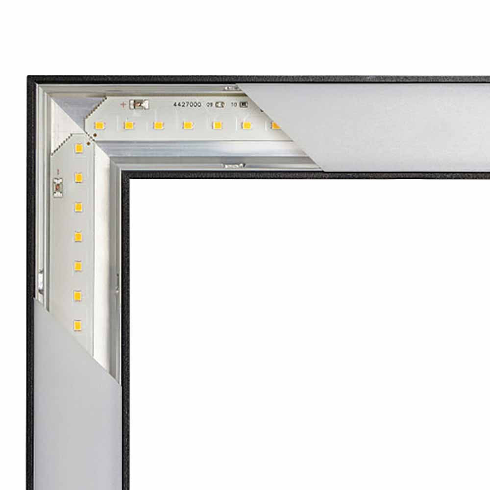 Corner LED Linear Light Black Aluminium 4000K - NLM103512-BL