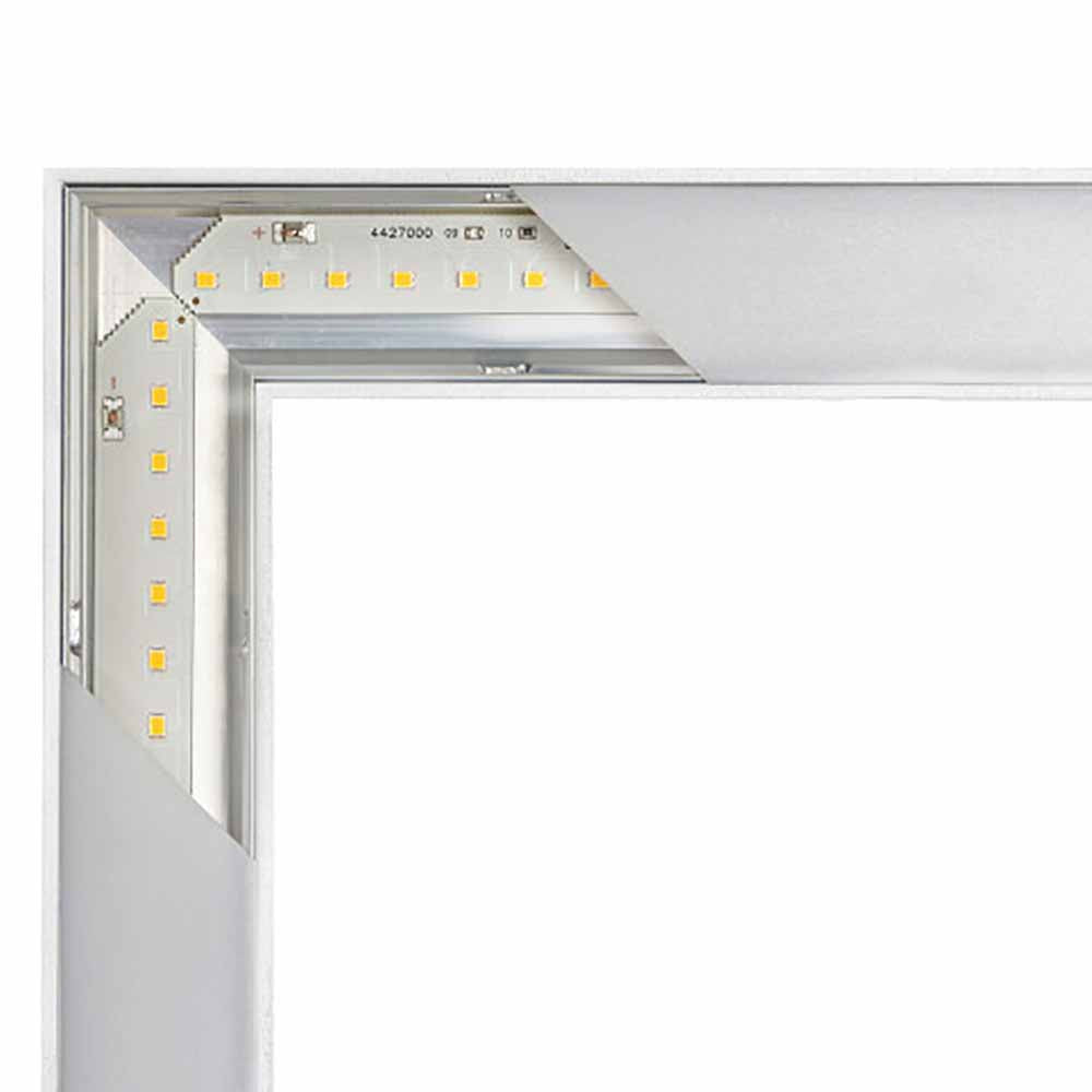 Corner LED Linear Light White Aluminium 4000K - NLM103512-WH