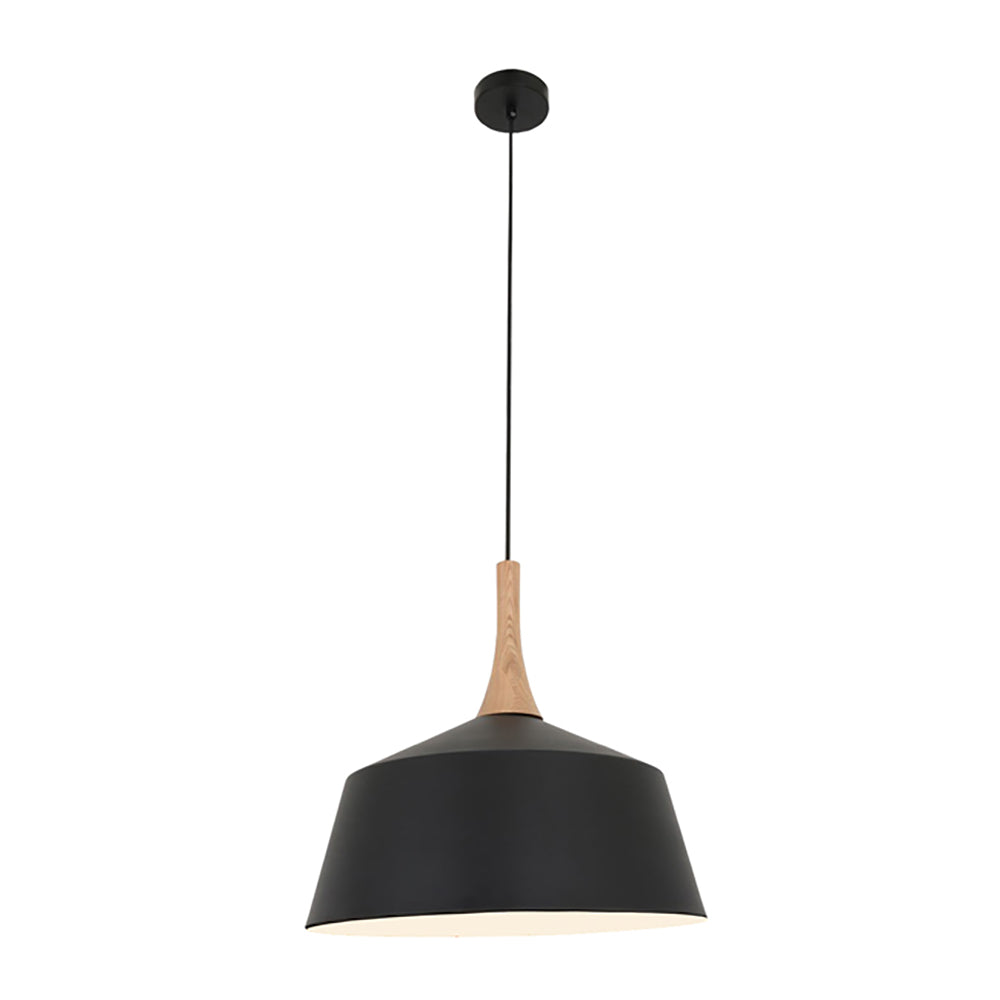 Buy Pendant Lights Australia NORDIC Angled Dome Pendant Light Medium Black - NORDIC4