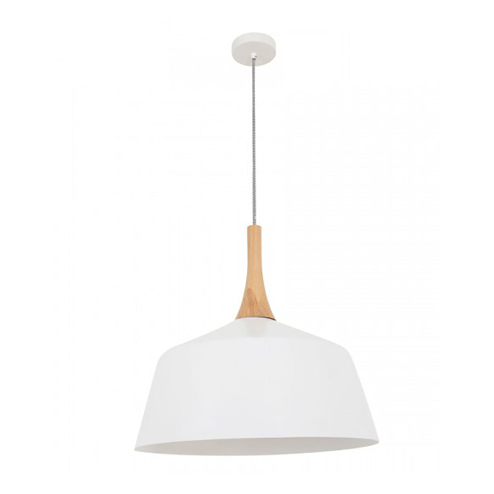 NORDIC Angled Dome Pendant Light Large White - NORDIC5