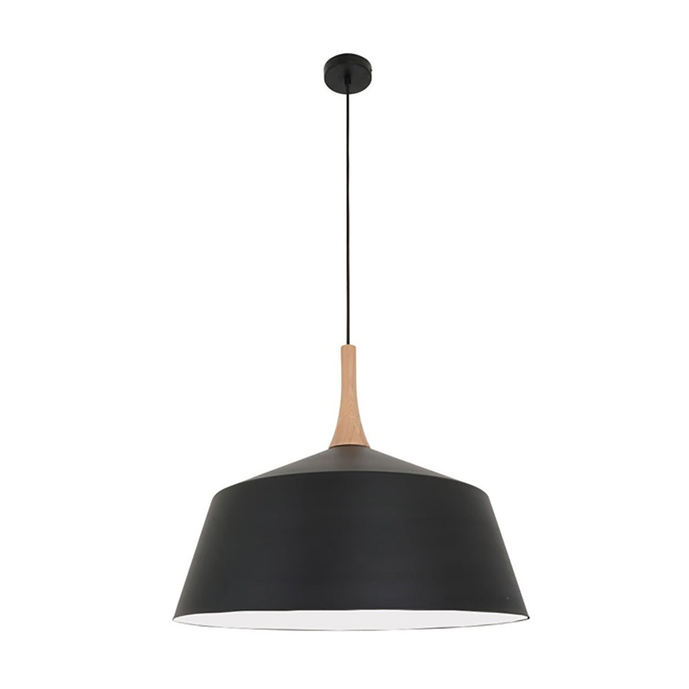 Buy Pendant Lights Australia NORDIC Angled Dome Pendant Light Large Black - NORDIC6