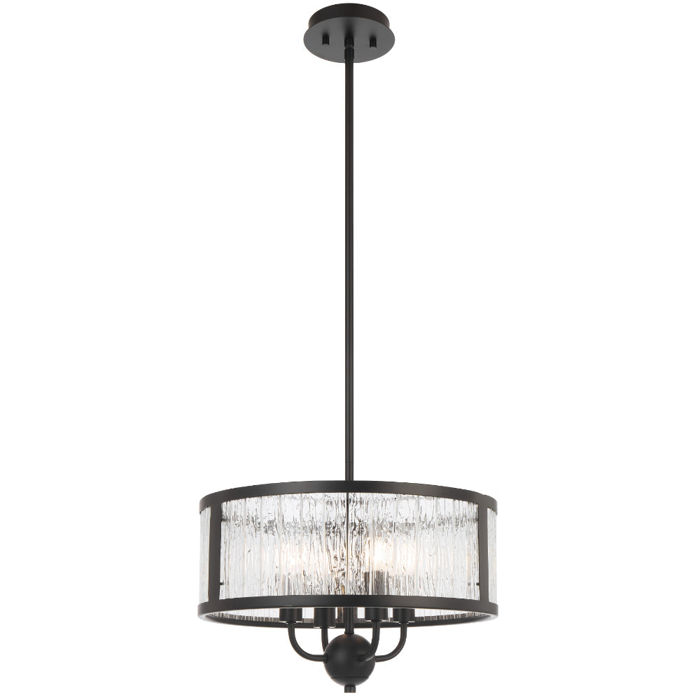 Norel 4 Light Pendant Black - NOREL PE4-BK