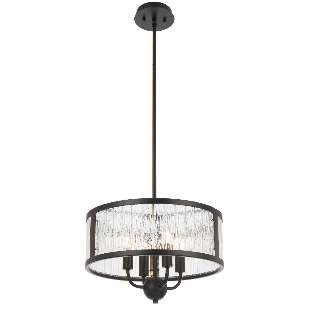 Norel 4 Light Pendant Black - NOREL PE4-BK