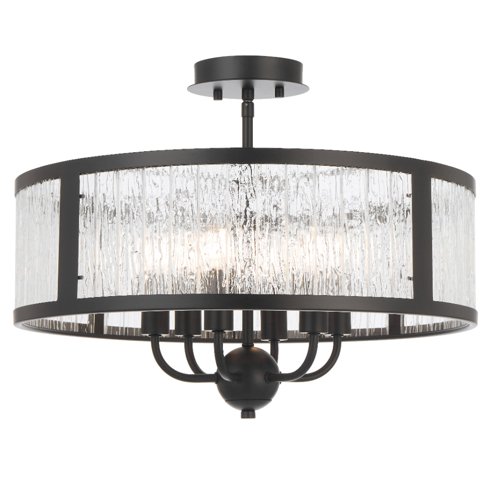 Norel 6 Light Pendant Black - NOREL PE6-BK