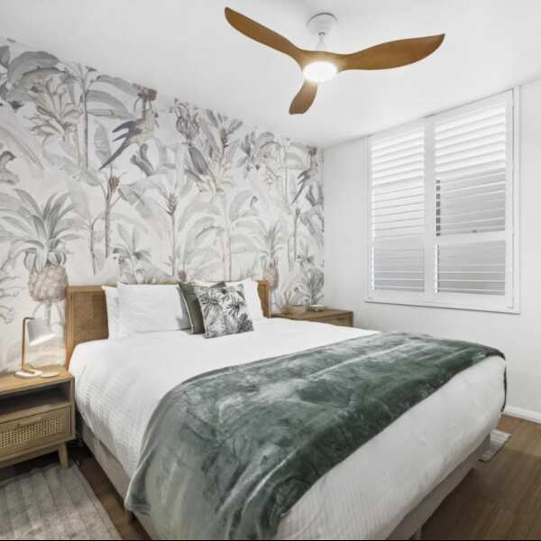 Noosa DC Ceiling Fan 52" With LED Light White and Bamboo Blade - 204115