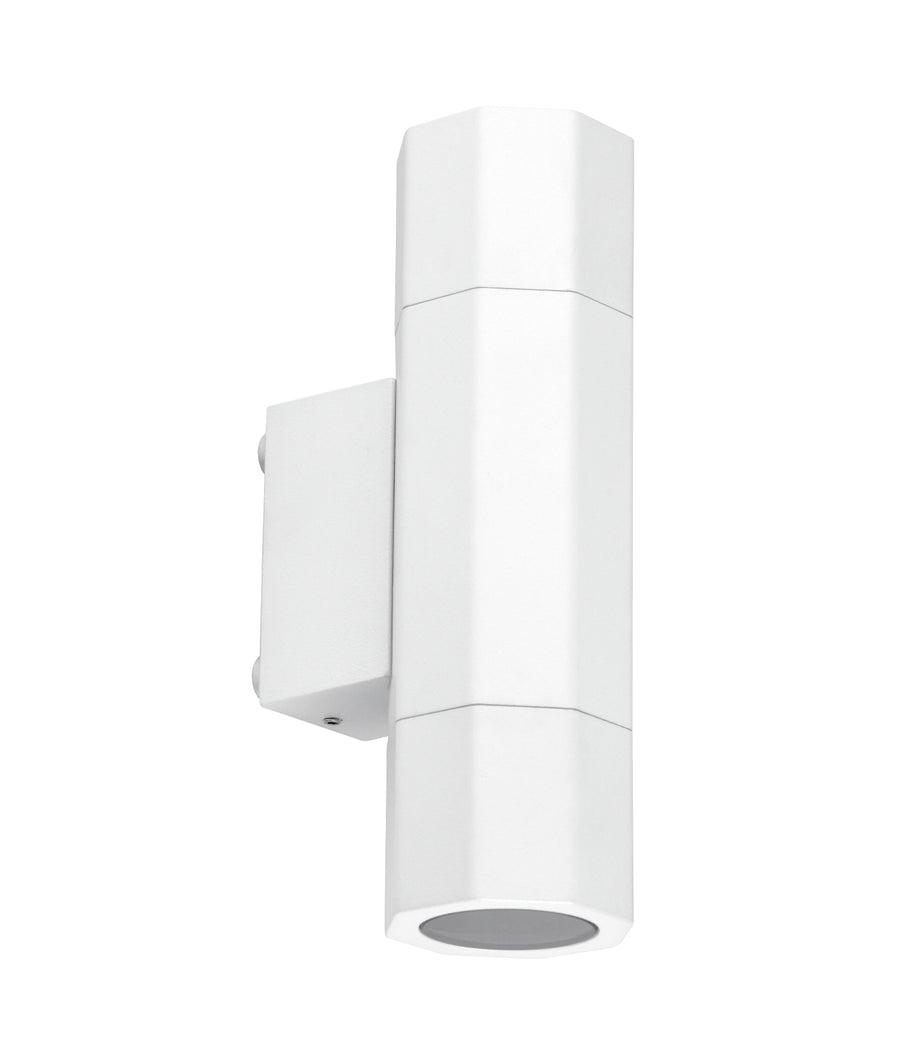 Octo Octagonal Up & Down Wall Lights White - OCTO3