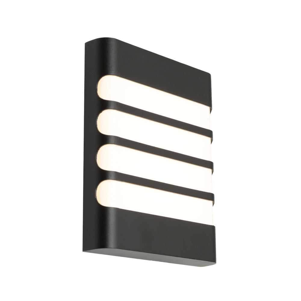 Odessa LED Grill Exterior Wall Light Black Metal 3 CCT - ODES1EGBLK