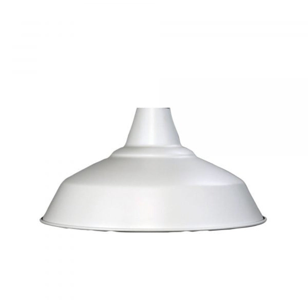 Buy Lamp Shades Australia WAREHOUSE Shade Only W390mm For Pendant White Steel - OL2260/39WH