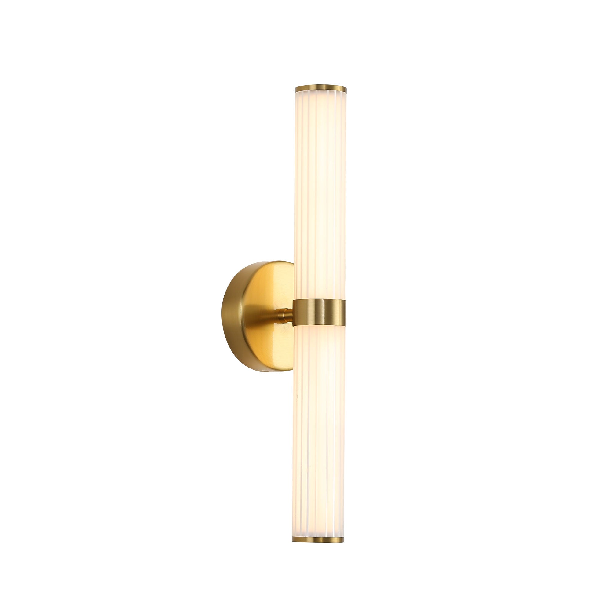 Sassy LED Wall Light 8W Tri Colour Satin Brass - OL51445SB