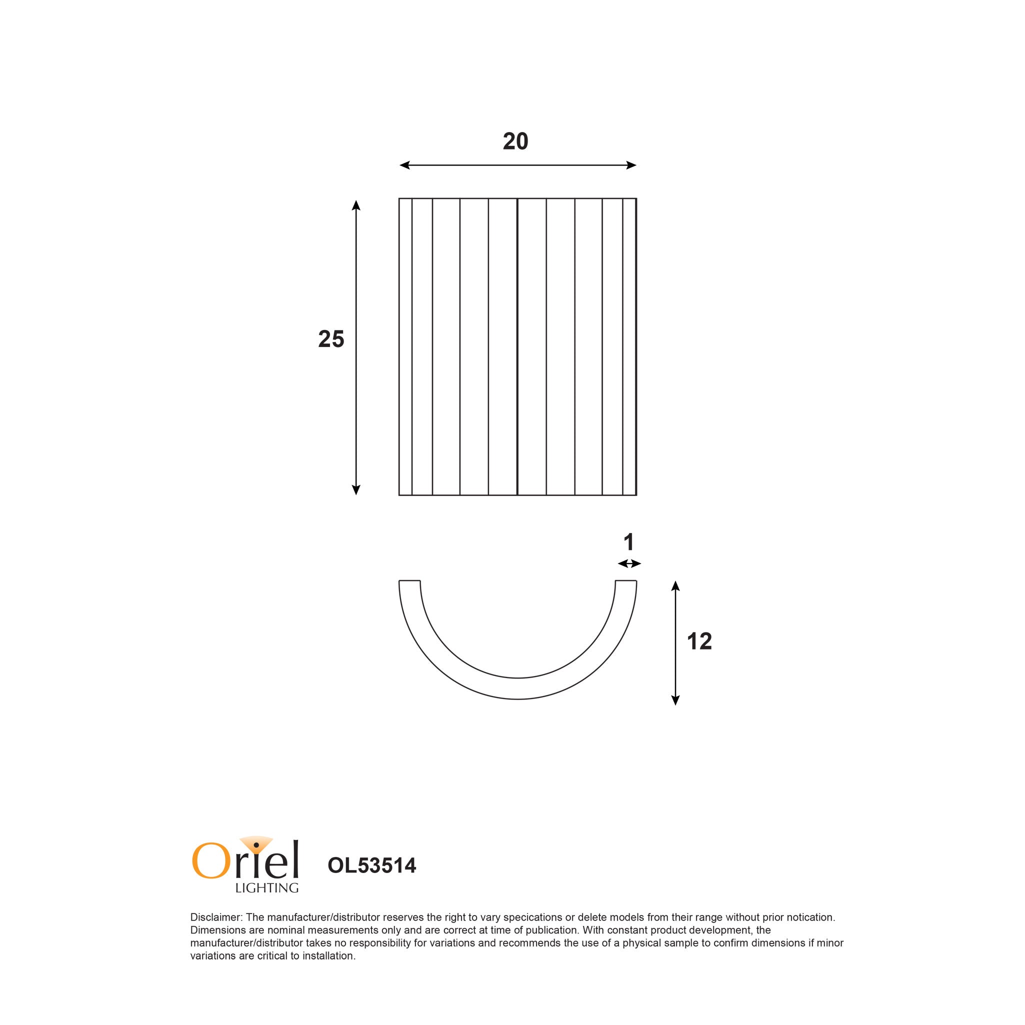 Mia Wall Light White - OL53514