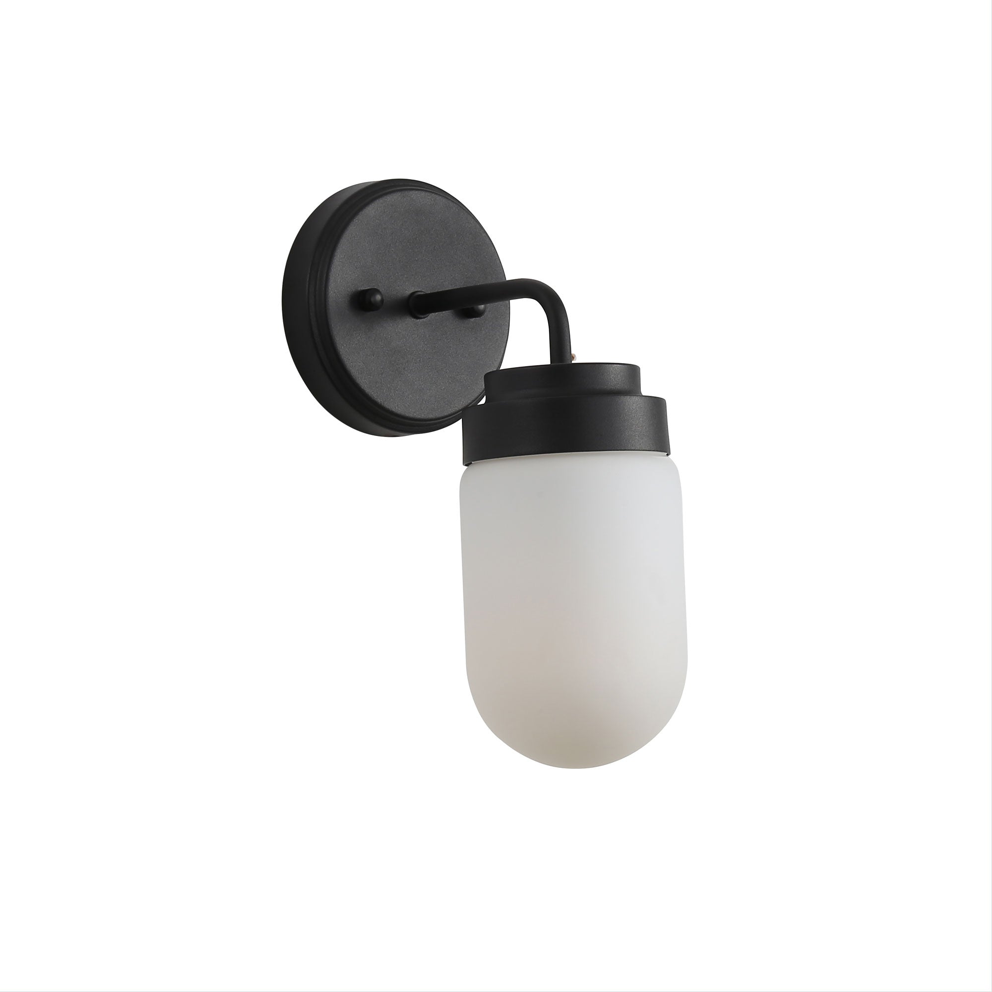 Dunburn Steel Wall Light Black - OL54191BK