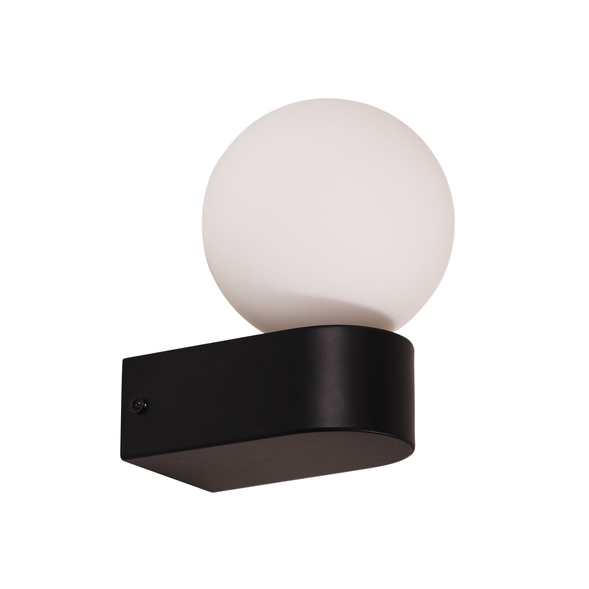 Minne LED Vanity Light 7W Black & Opal Matt - OL54251BK