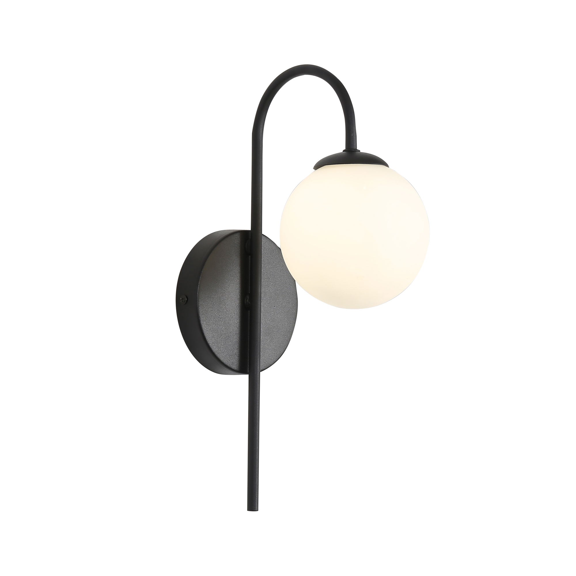 Noxe Wall Light Black & Opal Matte - OL54260BK