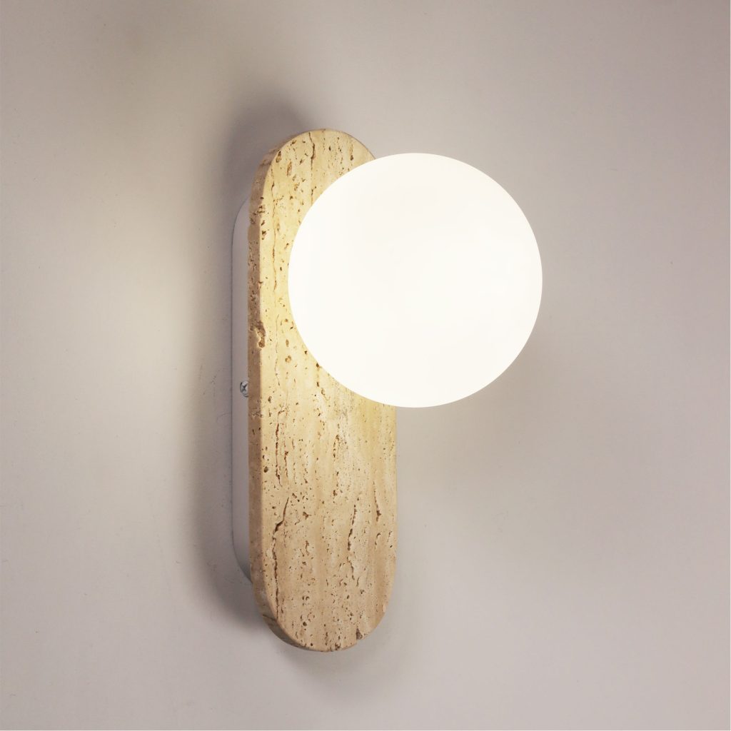 Ping LED Wall Light 7W 4000K Travertine - OL54271TR