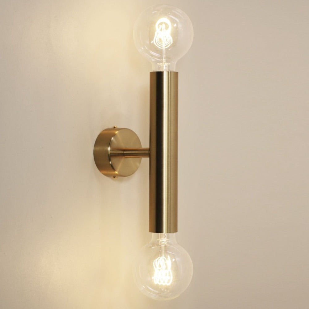 Buy Wall Sconce Australia TOLI Up & Down Wall Light Satin Brass - OL54402SB