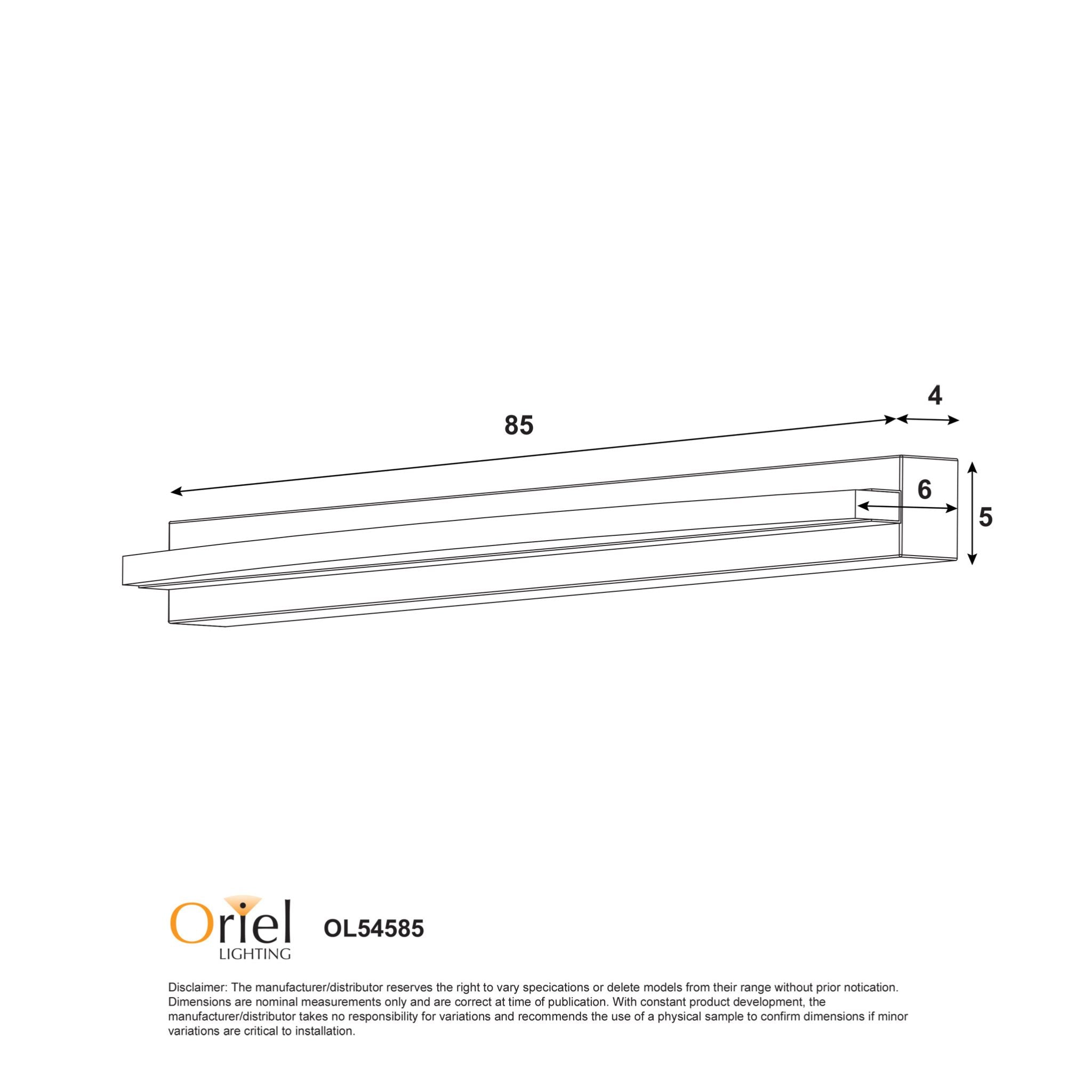 Gebo LED Vanity Light 24W White - OL54585WH