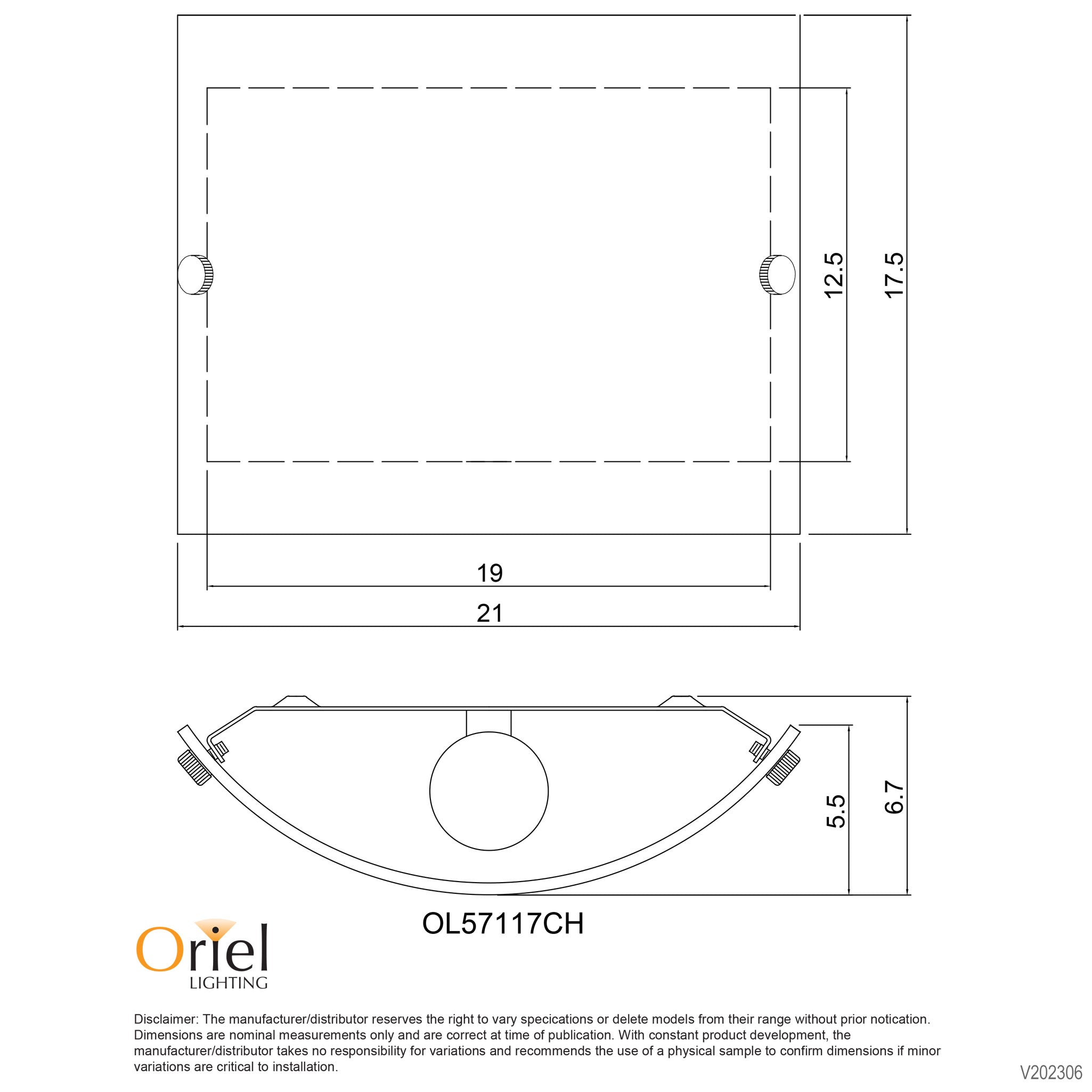 Buy Wall Sconce Australia Duo 1 Light Wall Light 210mm Frosted - OL57117CH