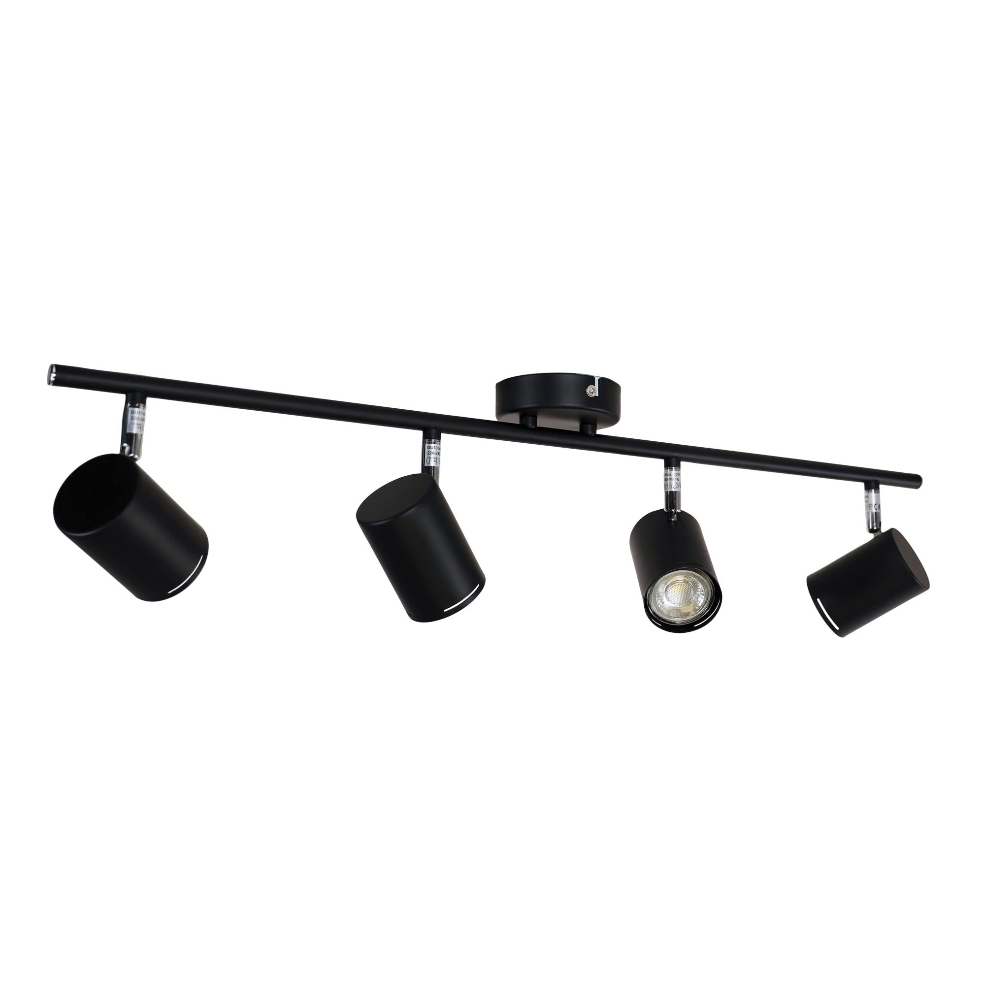 Baril LED 4 Light  Spotlights Black - OL58611/4BK
