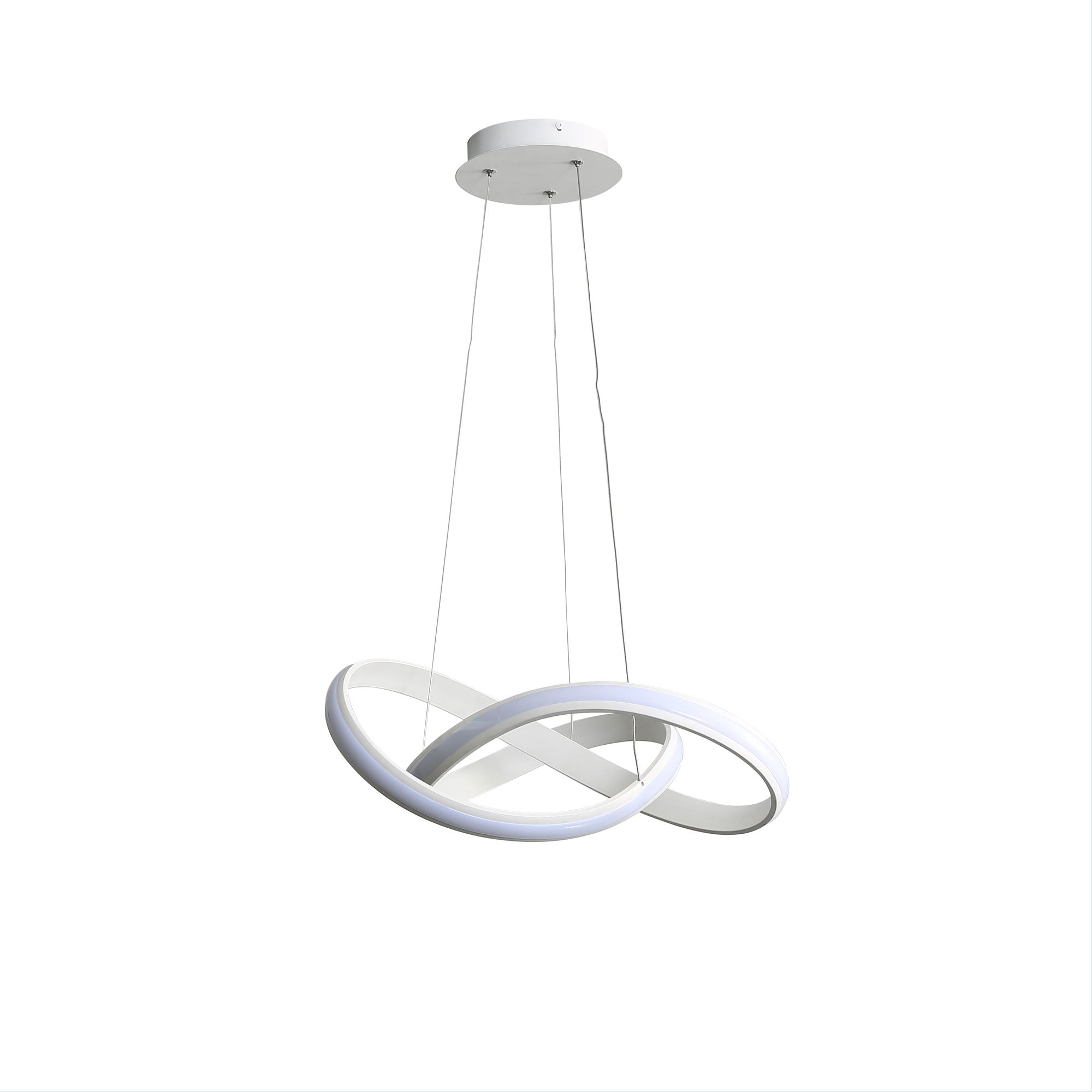 Spira Aluminium LED Pendant Light 45W TRI Colour White - OL60861/50WH