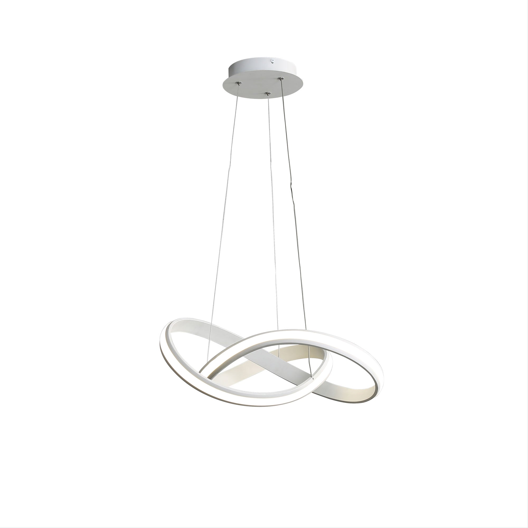 Spira Aluminium LED Pendant Light 45W TRI Colour White - OL60861/50WH