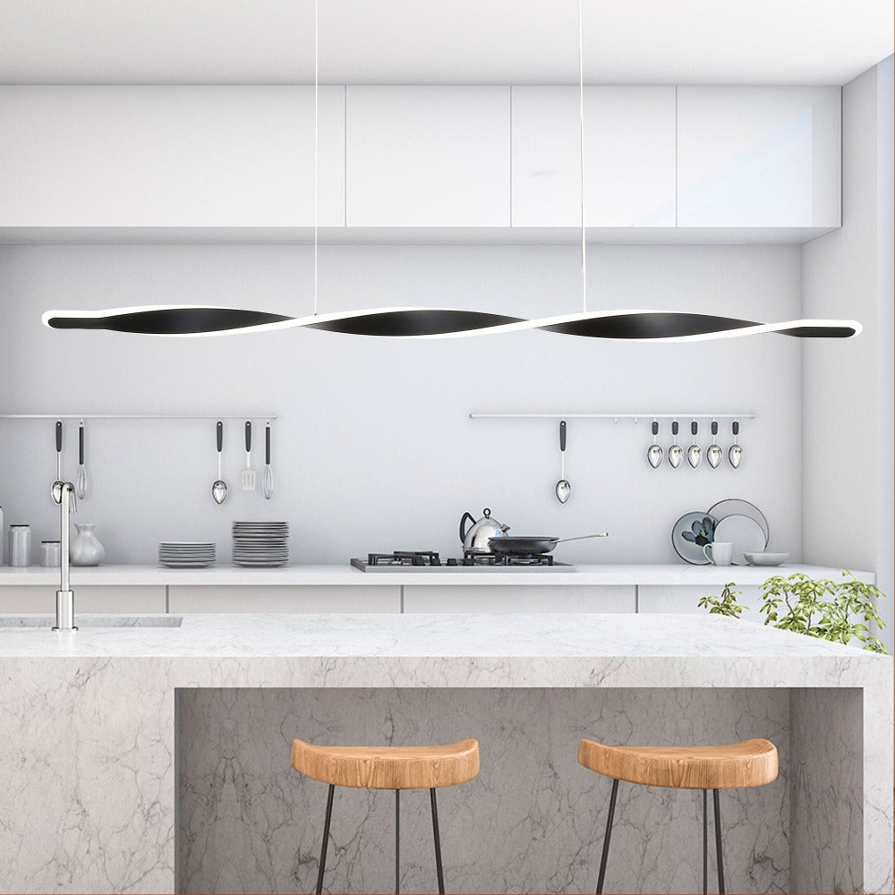Buy LED Pendants Australia AEON LED Pendant Light Black 3CCT - OL60980/120BK