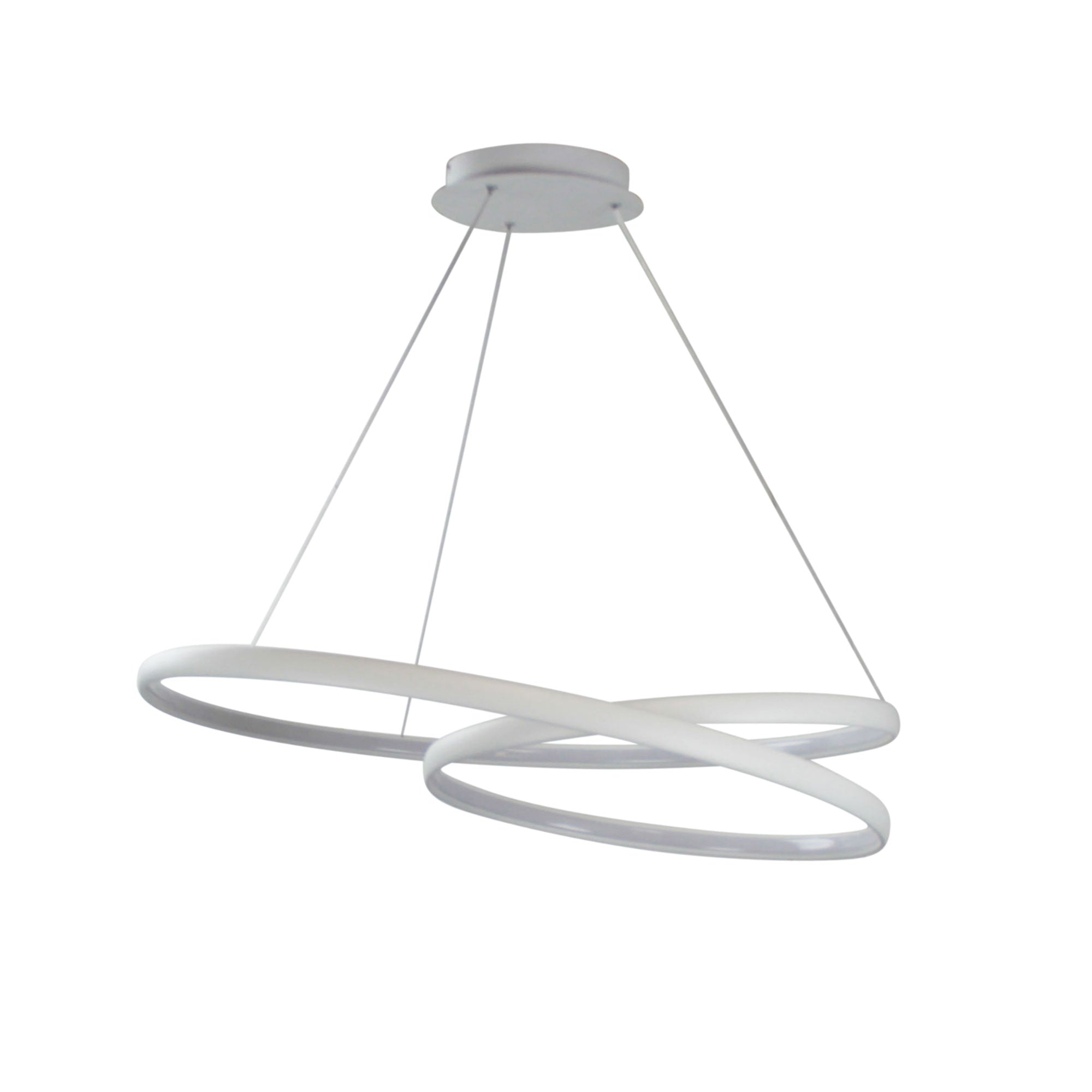Infinity Spiral LED Pendant Light 50W Tri Colour White - OL60994/80WH