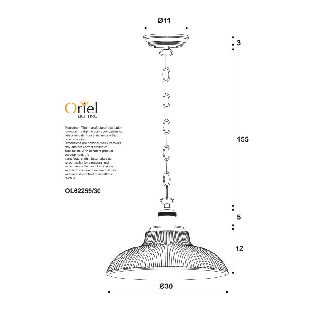 Otter Pendant Light Clear - OL62259/30CL