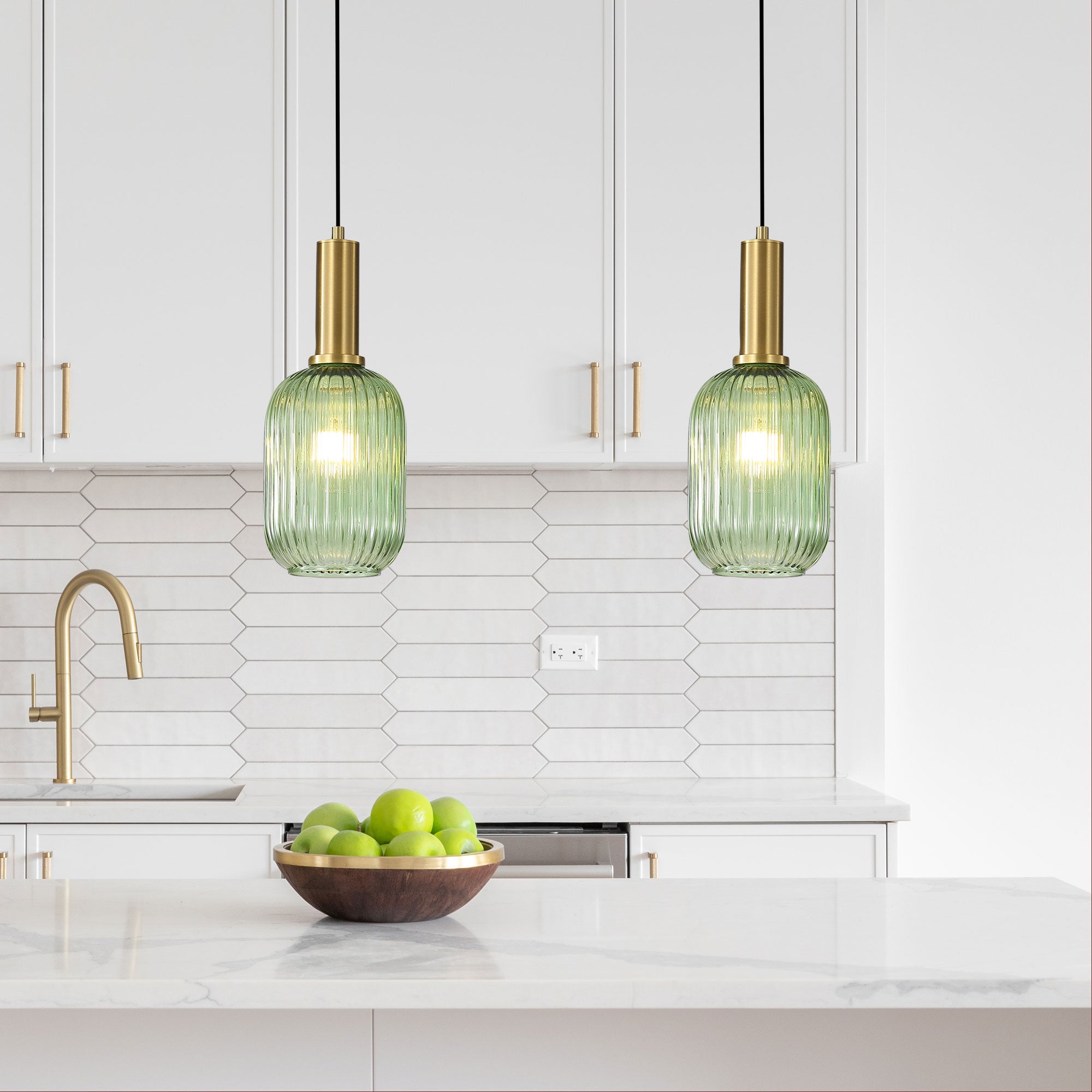 Luxe Pendant Light Green - OL63751/13GN