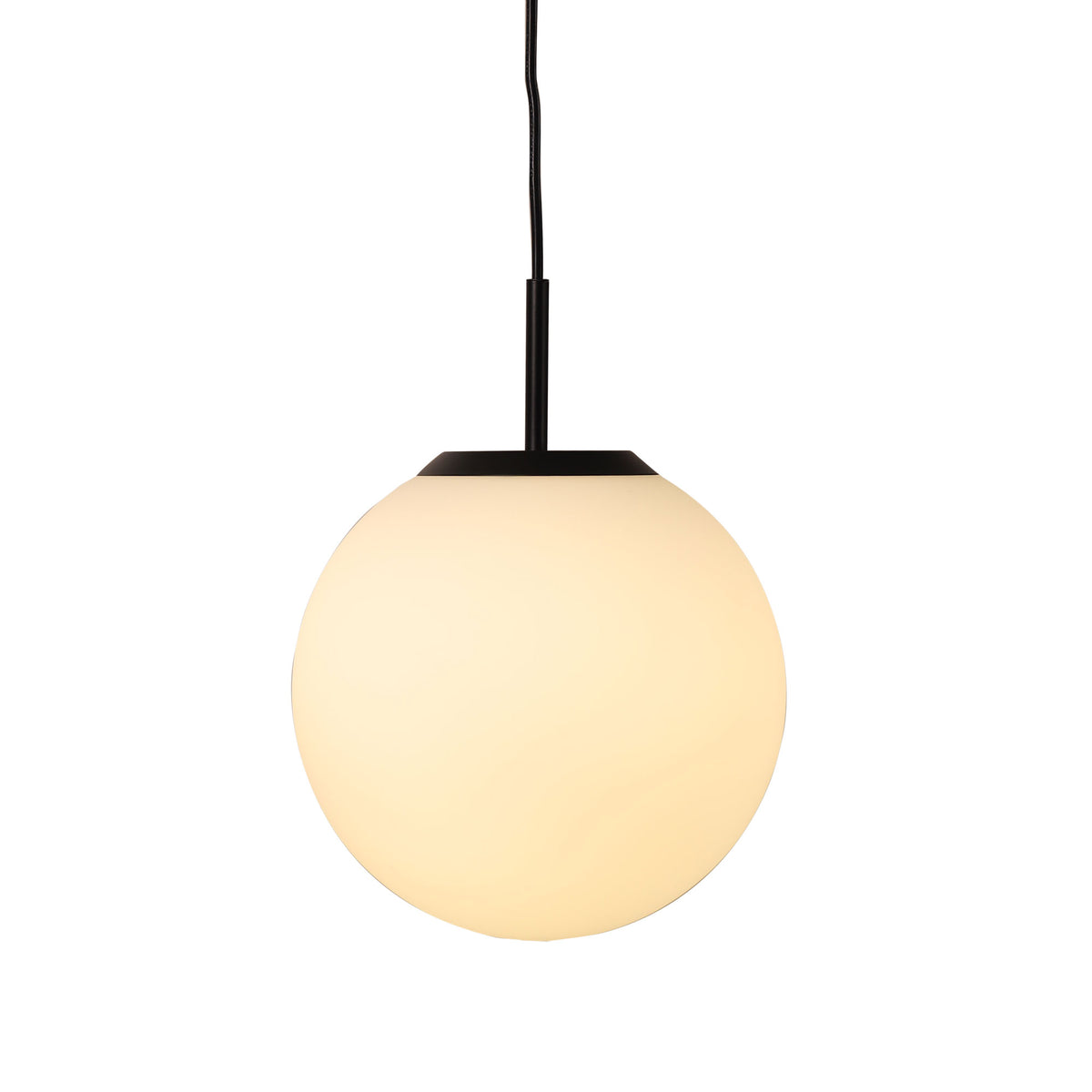 Orbit Pendant Light Matt Black & Opal Matt - OL64107/25BK