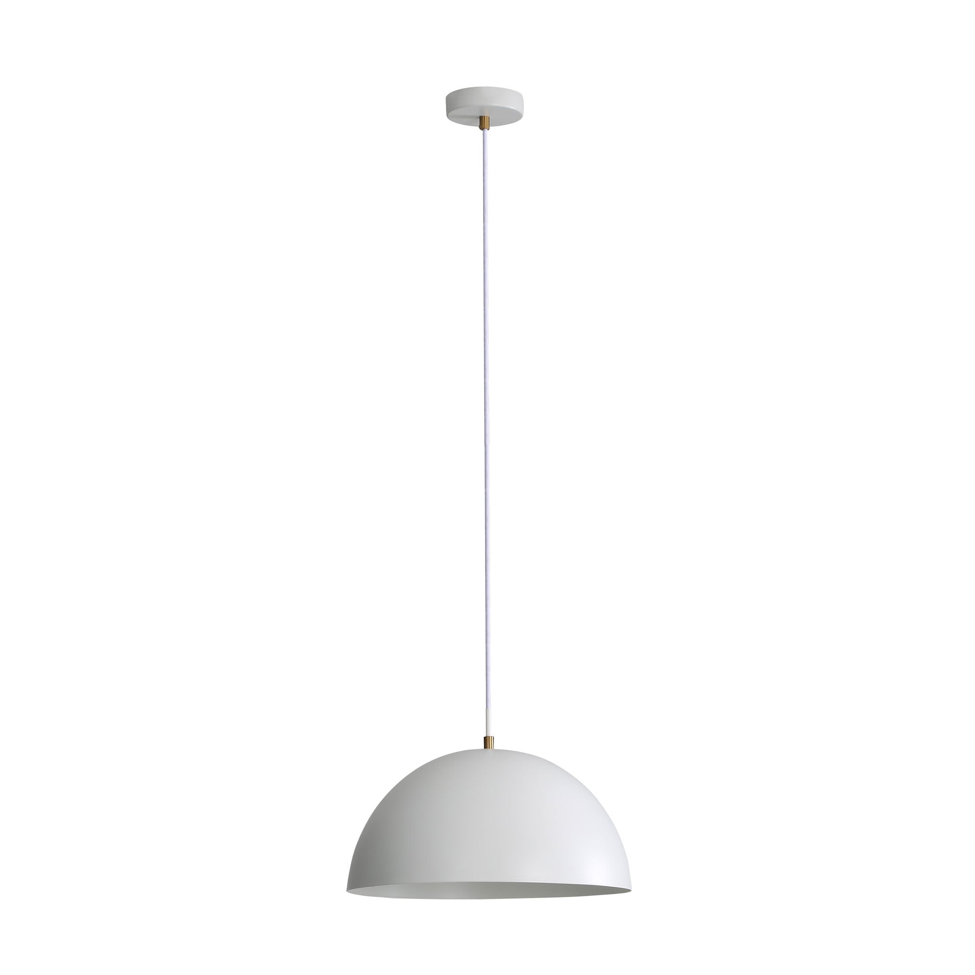 Lexi Metal Dome Pendant Light White - OL64920/35WH