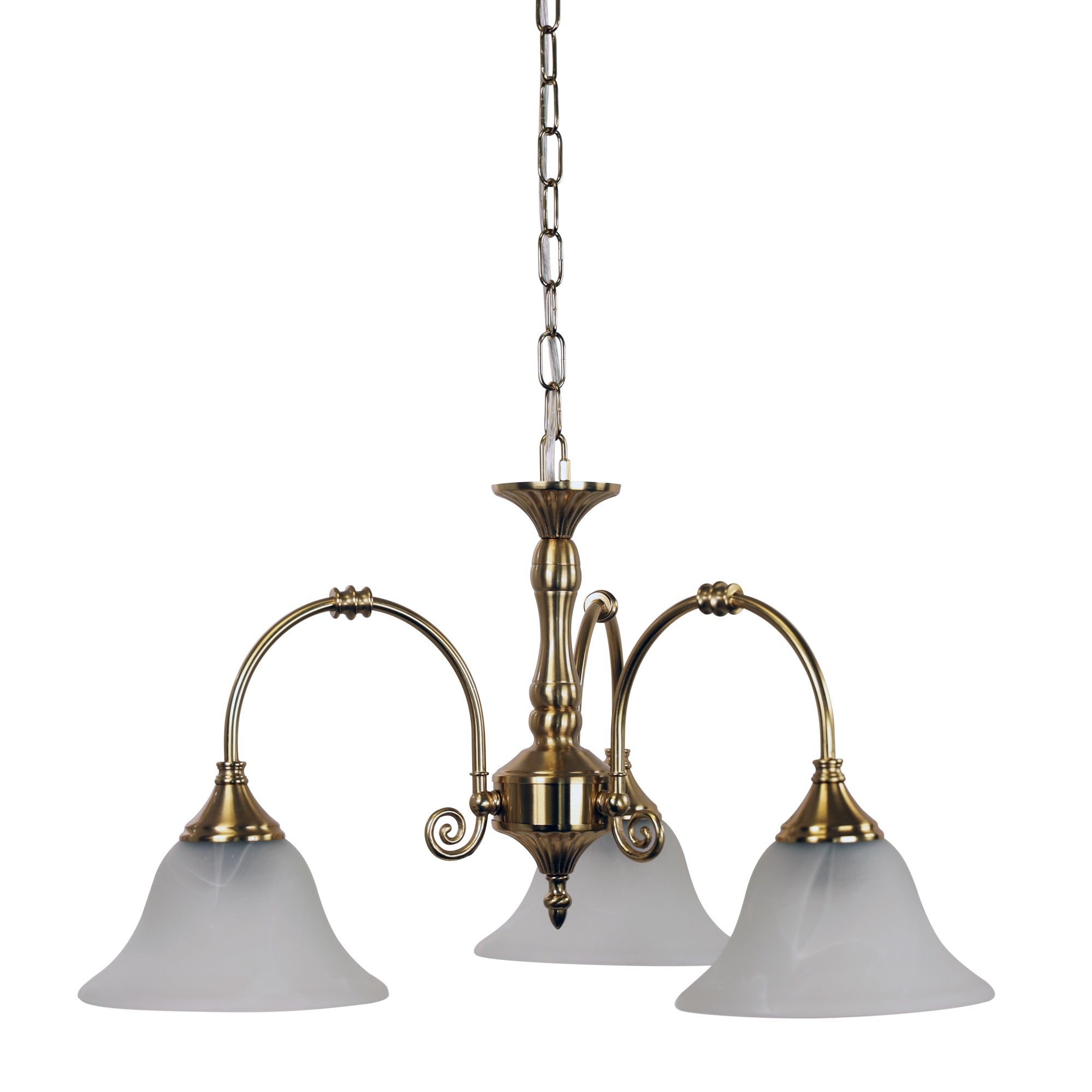 Woodgate 3 Light Pendant Satin Brass - OL65673SB
