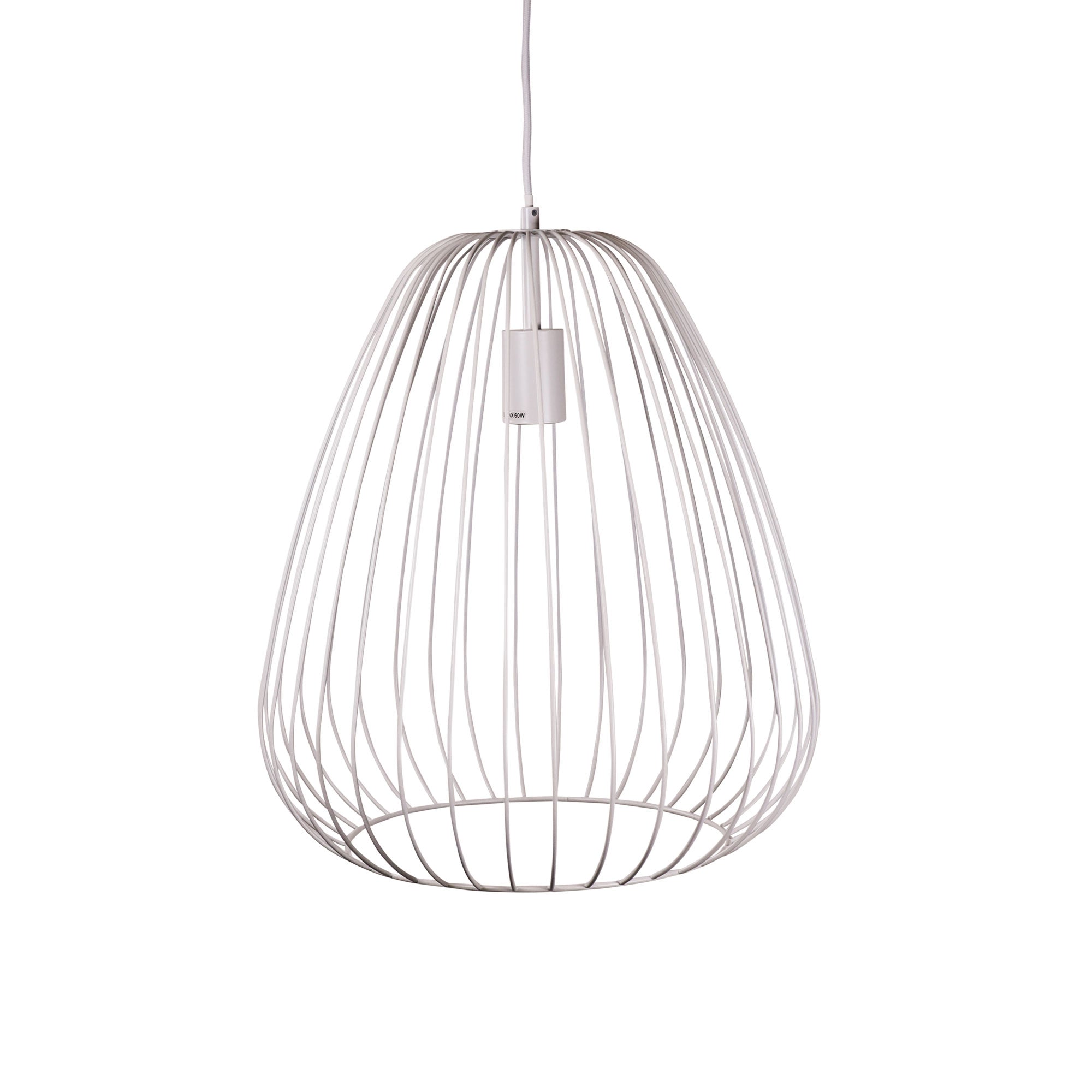 Pera Metal Pendant Light White - OL68778/38WH