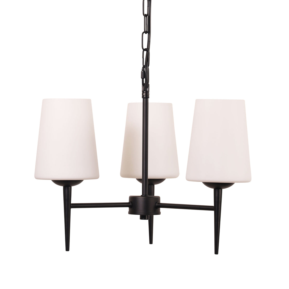 Foxdale 3 Light Pendant Light Matt Black - OL69431/3BK