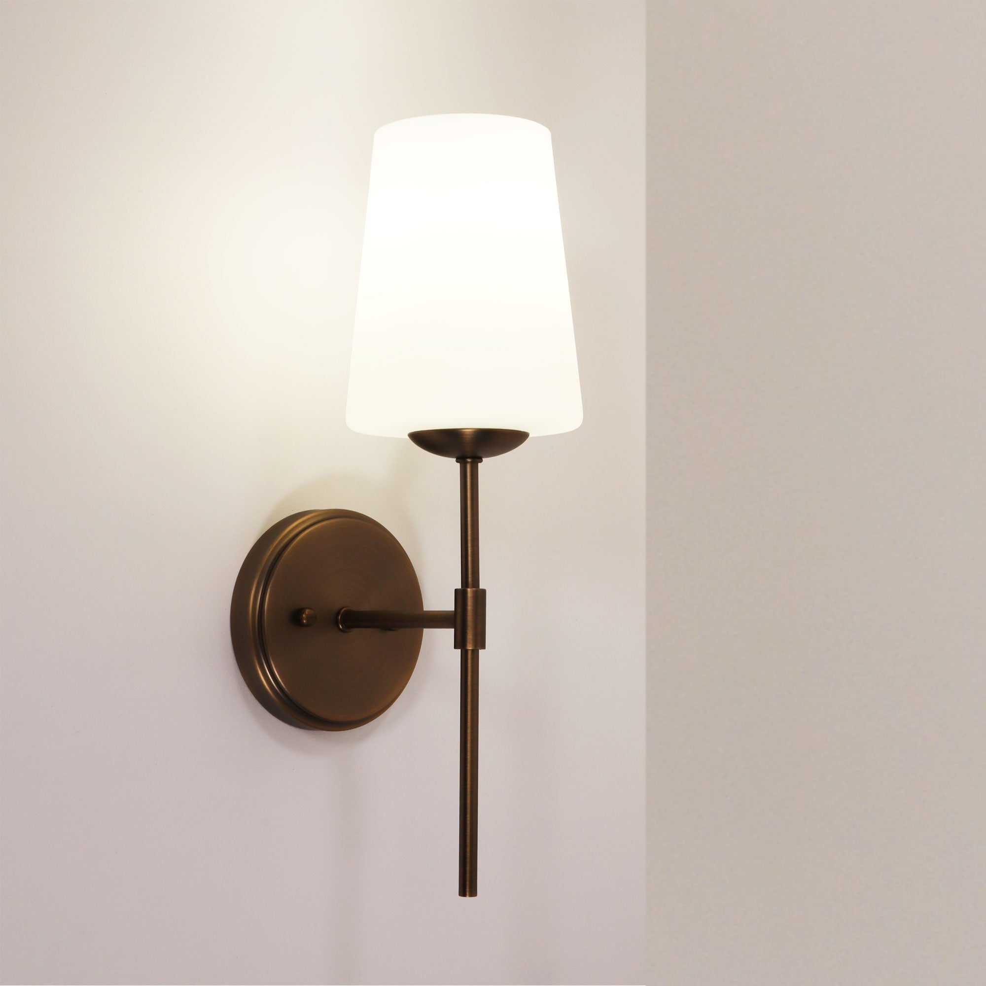 Kinbury Wall Light Bronze & White - OL69463BZ