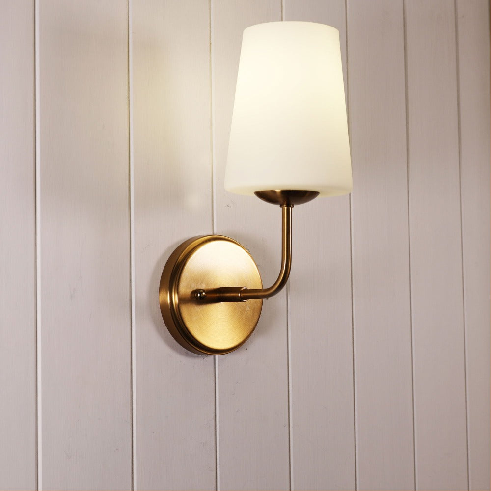 Buy Wall Sconce Australia Hopley Wall Light Satin Brass - OL69473SB