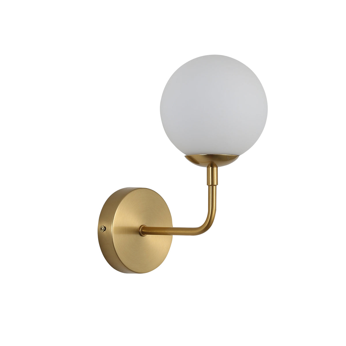 Kinfield Wall Light Satin Brass & Matt Opal - OL69571SB