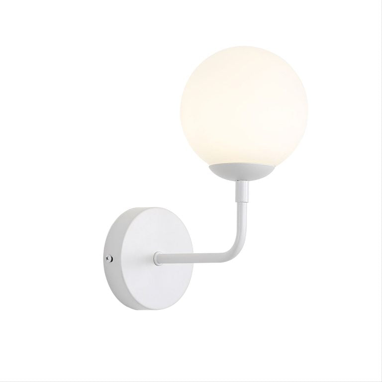 Kinfield Wall Light White & Matt Opal - OL69571WH